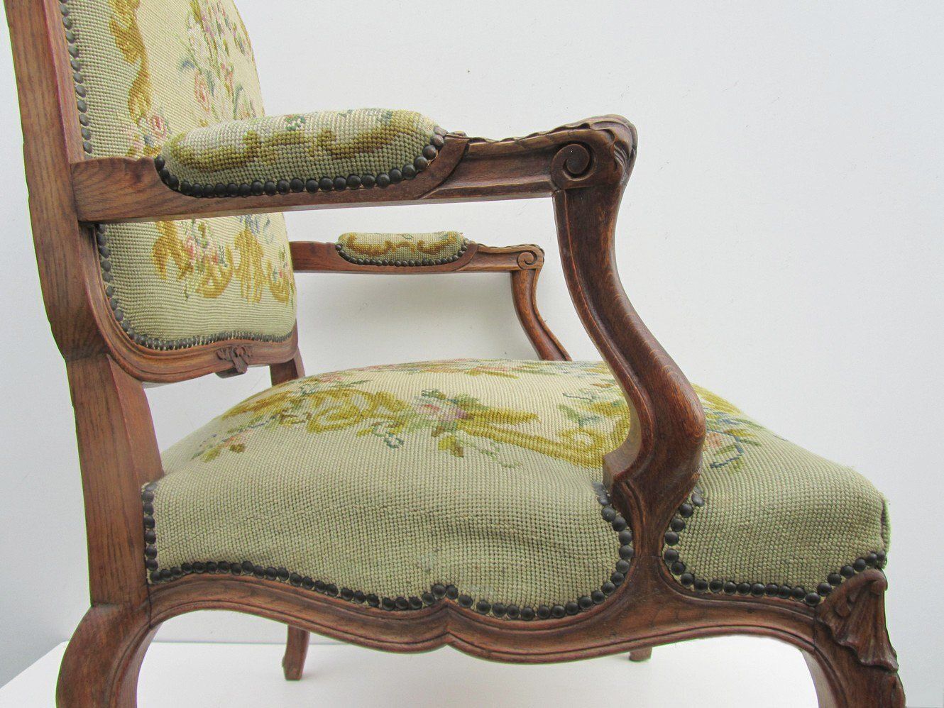 Furniture Antique Louis XV Armchair, 1700s photo
