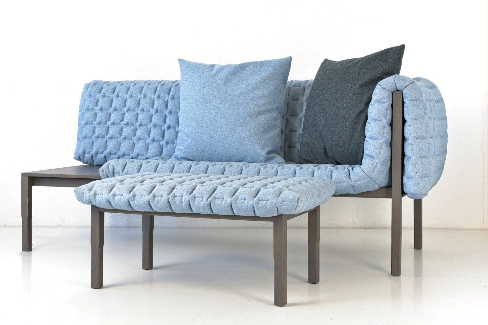 Ruché Sofa In Meridienne Felt By Inga Sempé For Ligne Roset, France, Set Of 4
