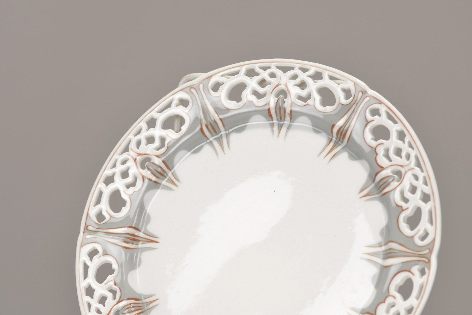 Breakfast Plate In Porcelain By Konrad Hentschel For Staatliche Porzellan Manufaktur Meissen, Germany, 1896 photo Home Decor