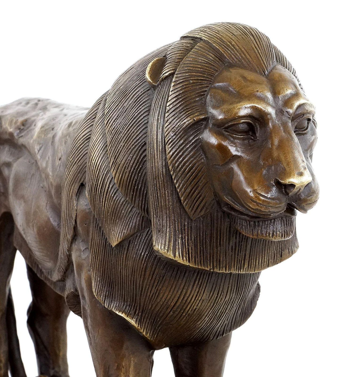 Bronze Lion Sculpture, Proud Lion, In The Style Of Rembrandt Bugatti photo 2850.0
