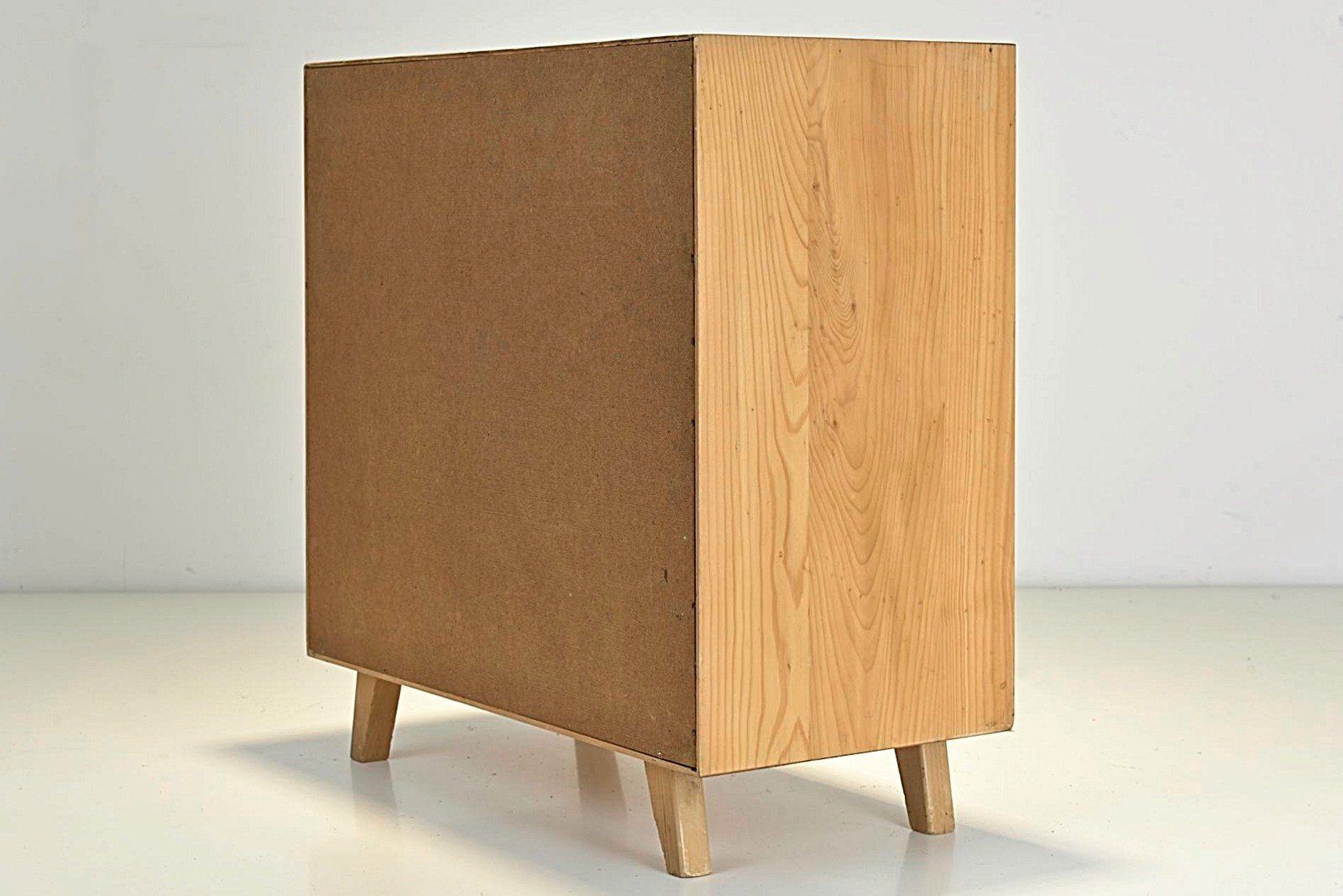 Small Red Pavatex Sideboard Attributed To Stella Möbel, Switzerland, 1950s photo buy