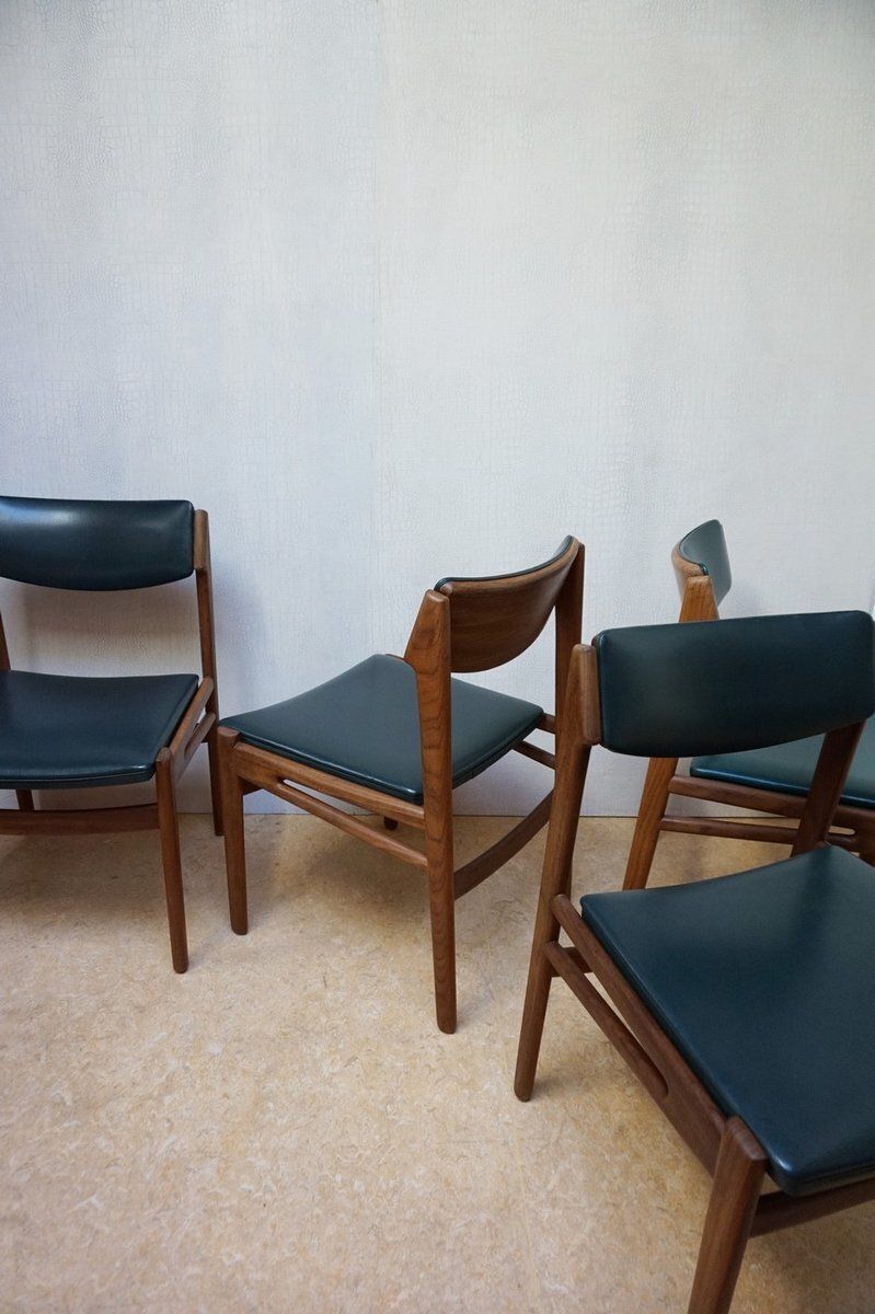 Midcentury Modern Danish Teak Dining Chairs, 1960s, Set Of 4 photo Furniture