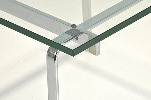 photo furniture Side Table In Steel And Glass By Preben Fabricius And Jørgen Kastholm For Kill International, Germany, 1968