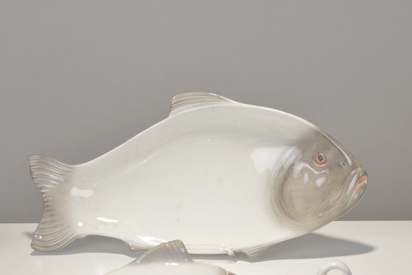 photo for sale Fish Service By Adolph Müller For Wächtersbach Steingutfabrik, Germany, 1901, Set Of 22