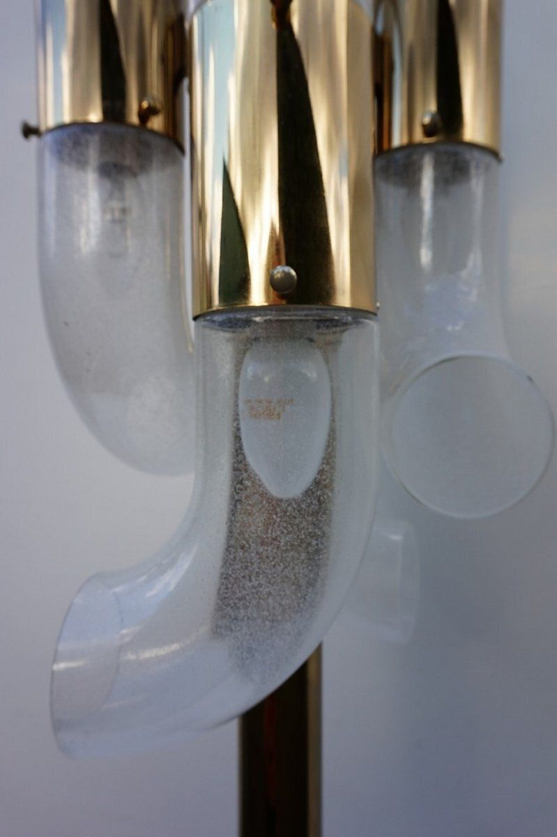 Murano Glass Floor Lamp By Aldo Nason For Mazegga, 1970s photo vintage