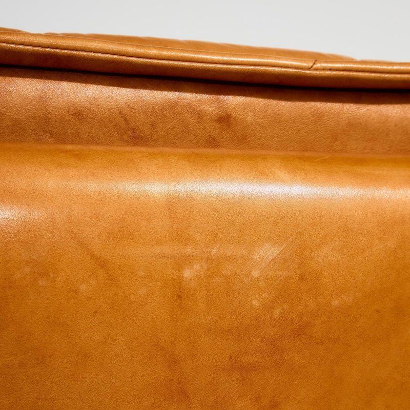 photo for sale Leather Sofa And Lounge Chairs, Set Of 4
