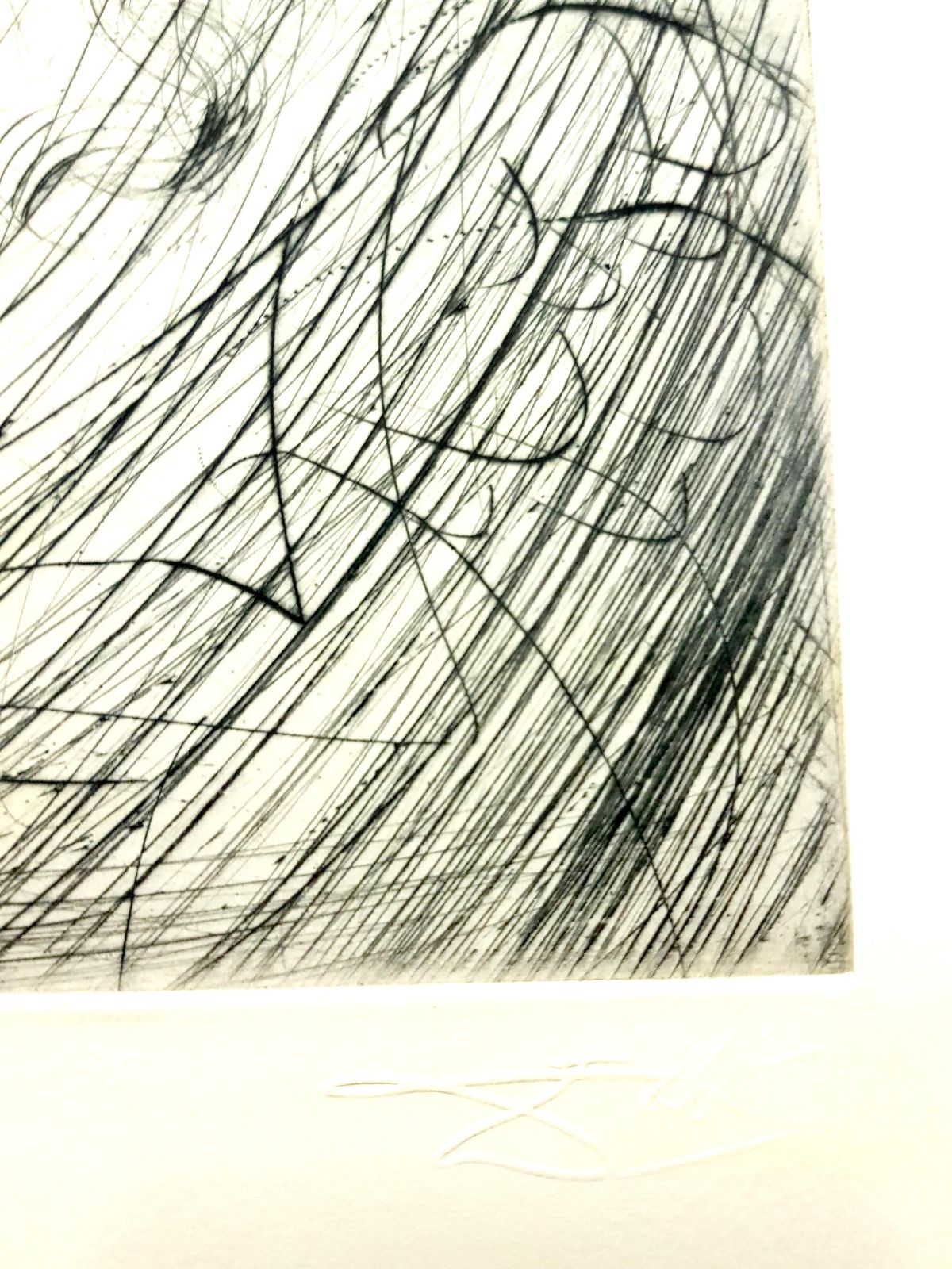 Salvador Dalí­Salvador Dali   Marguerite   Original Etching1969 photo furniture