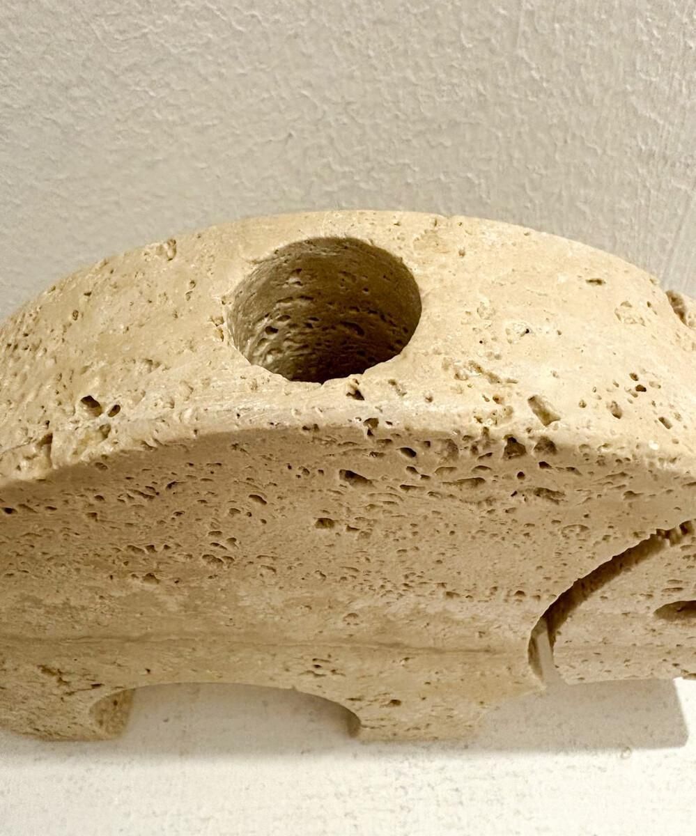 Mid Century Travertine Figures By Fratelli Mannelli, 1970s photo Art