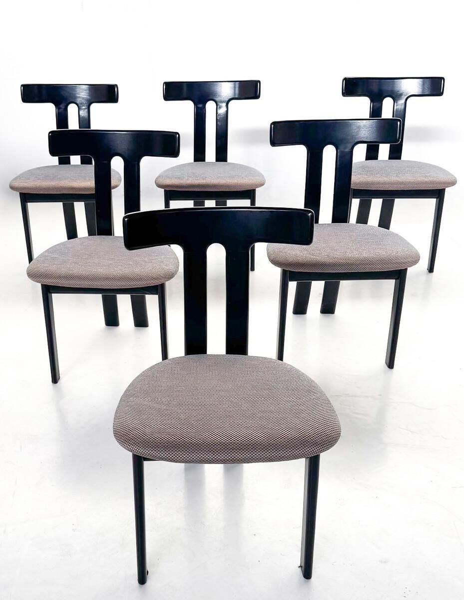 Mid Century Modern Set Of 6 Chairs In The Style Of Luigi Vaghi, 1960s photo buy