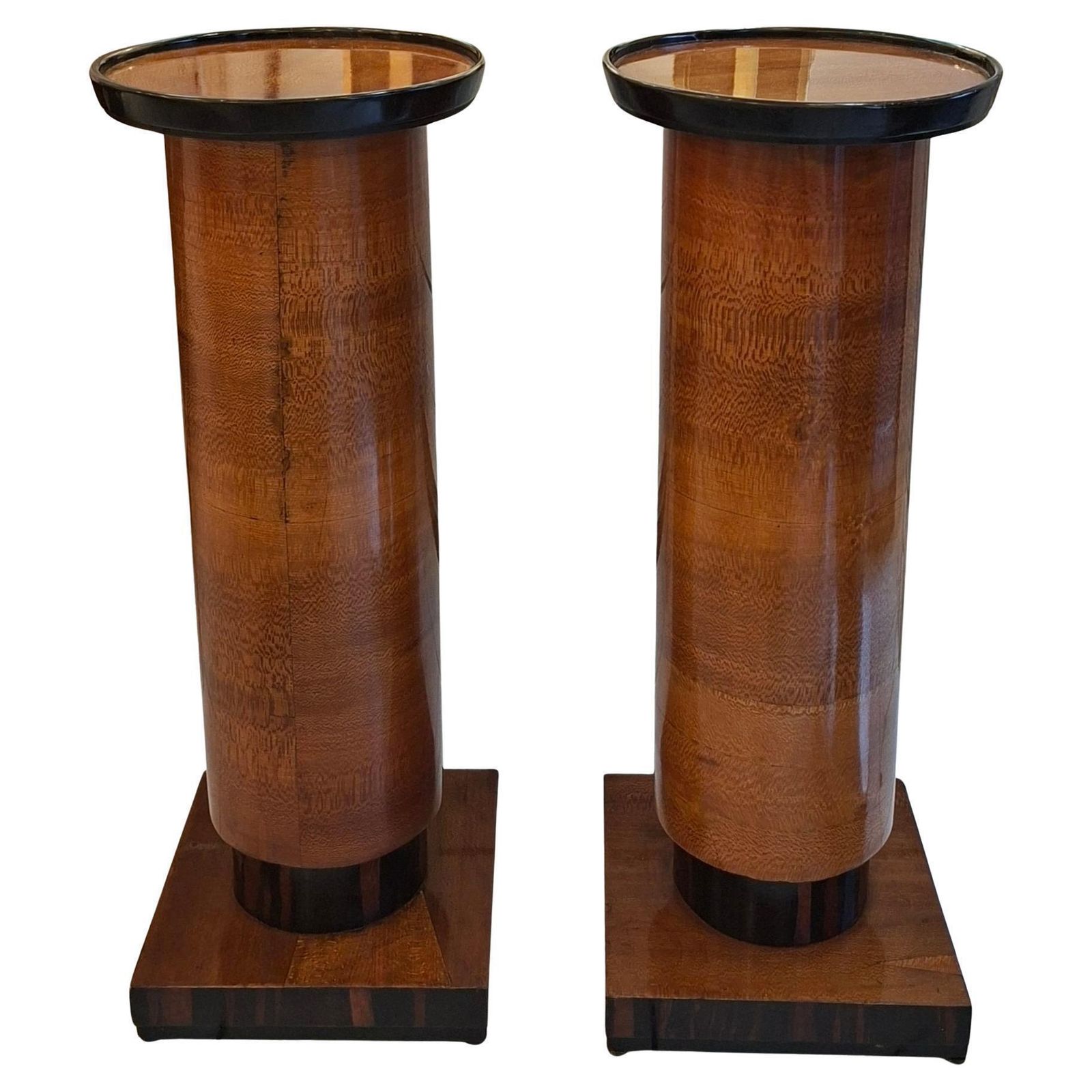 Pair Of Art Déco "Selettes" Wood French Polished