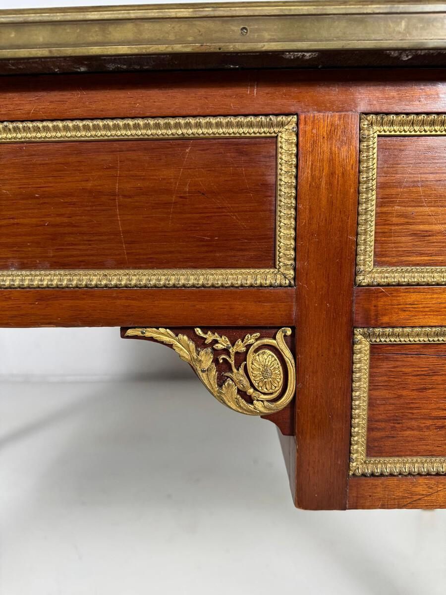 Desk, Louis XVI, Early Xixe, Mahogany Gilded Bronze photo vinterior