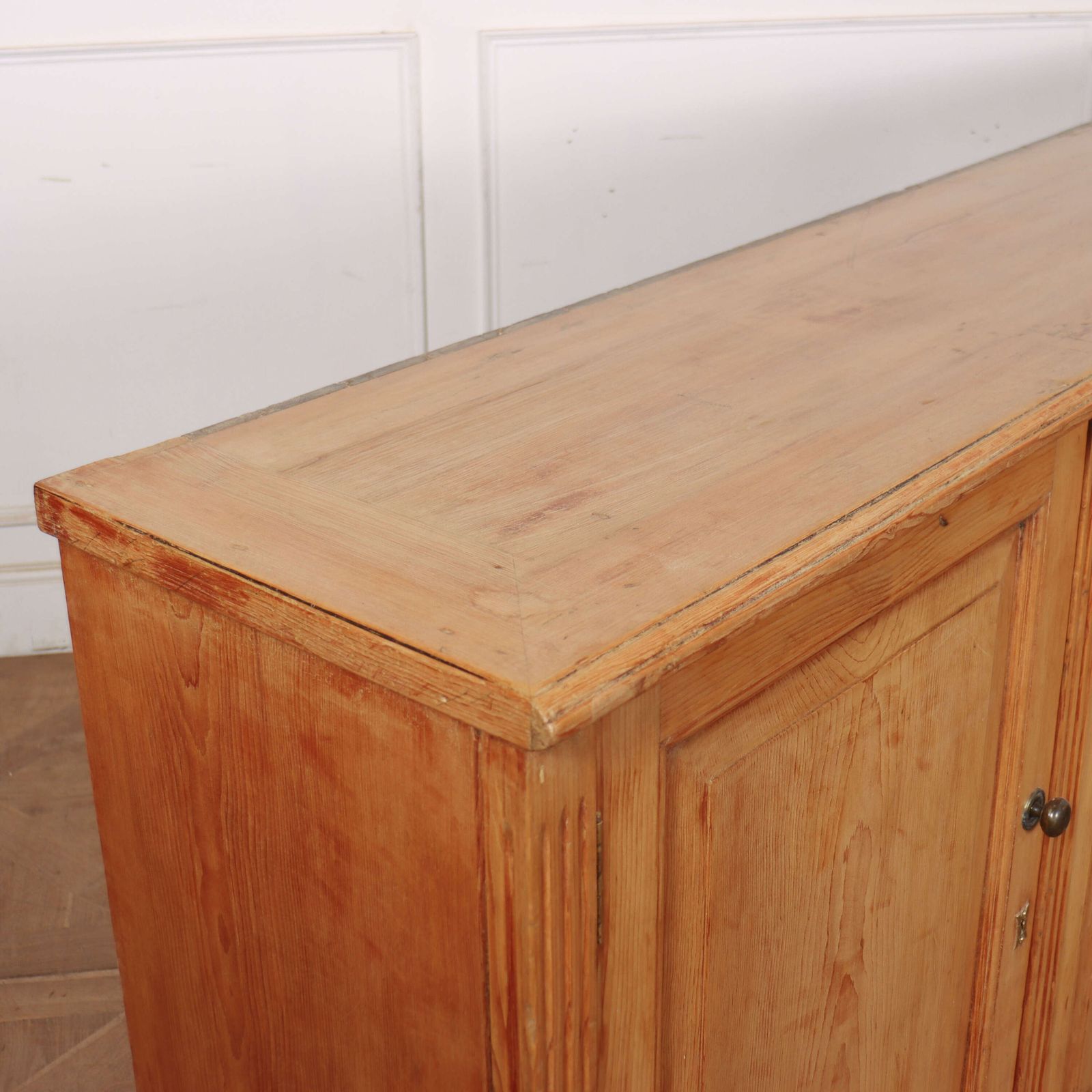English Pine Dresser Base, 1800s photo vintage