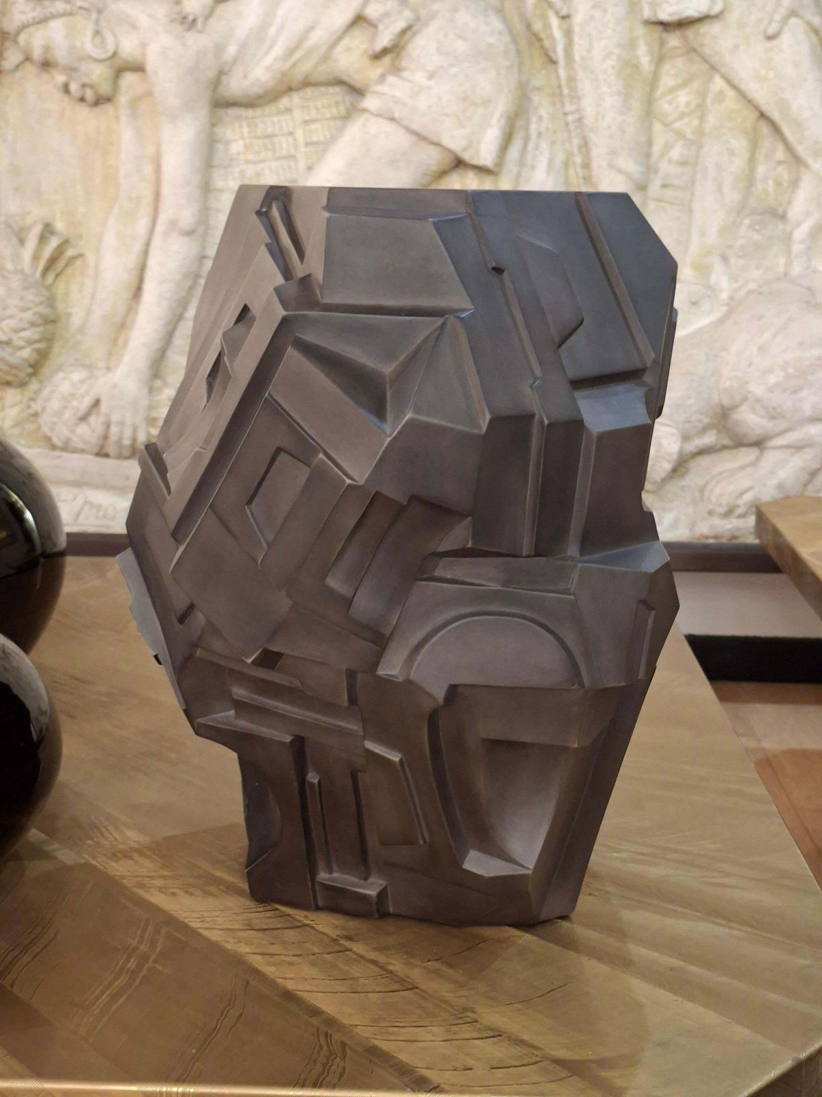 photo for sale Geometric Ceramic Vase By Gille Caffier , Limited Edition 2016, N°27/90