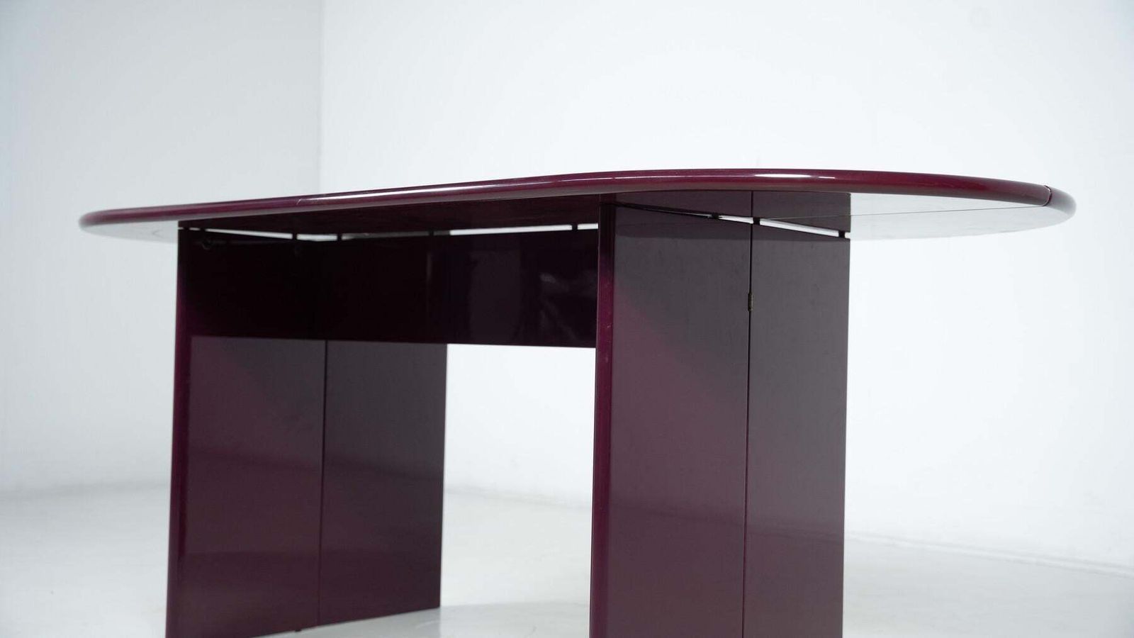 Purple Lacquered Wood  "Antella" Console By Kazuhide Takahama For Gavina, 1980s photo buy