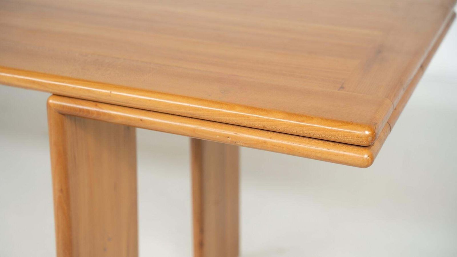 Mid Century Modern Wooden Dining Table, In The Style Of Mario Marenco, 1980s photo for sale