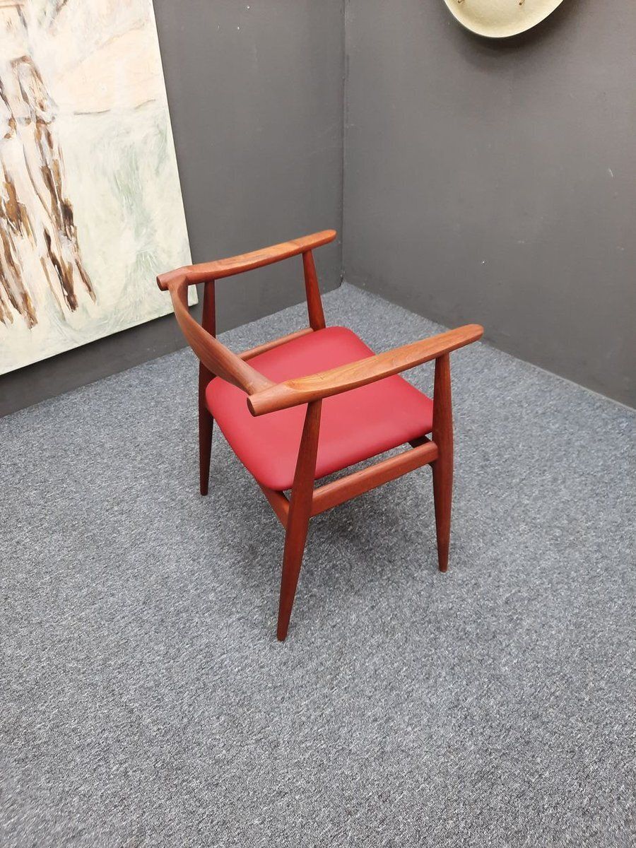 photo vintage Danish Ch 35 Teak Chair By Hans J Wegner For Carl Hansen & Son, 1950s, 1960s