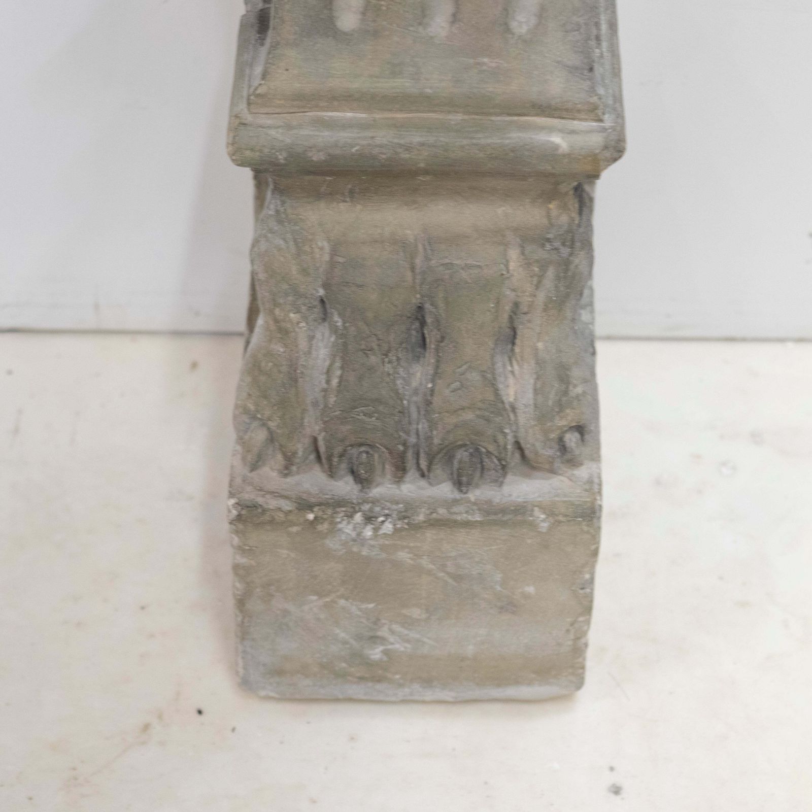 Ornate Carved Antique Stone Fireplace Surroud photo vintage