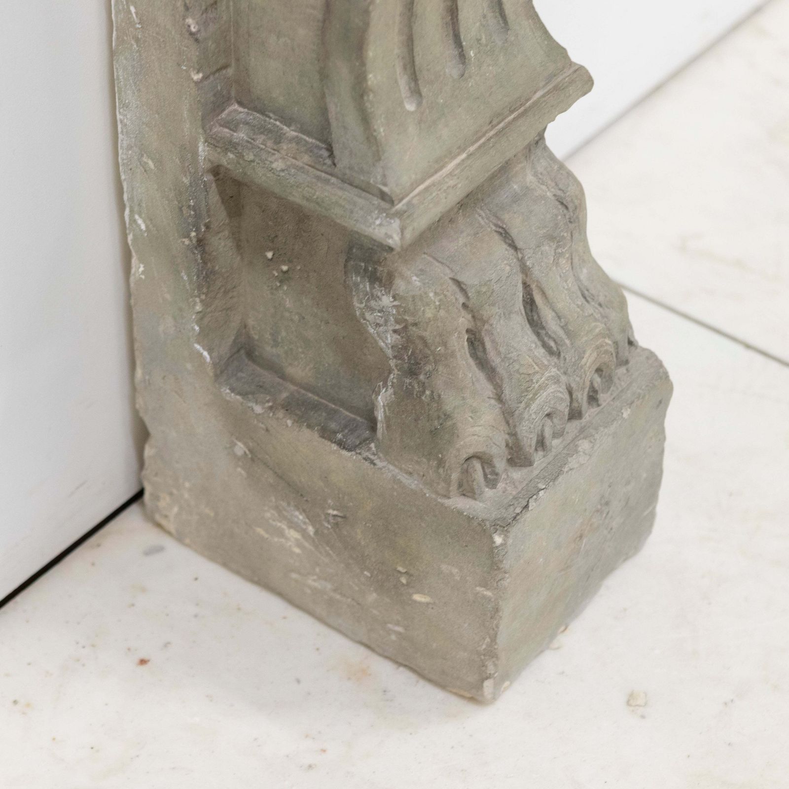 photo for sale Ornate Carved Antique Stone Fireplace Surroud