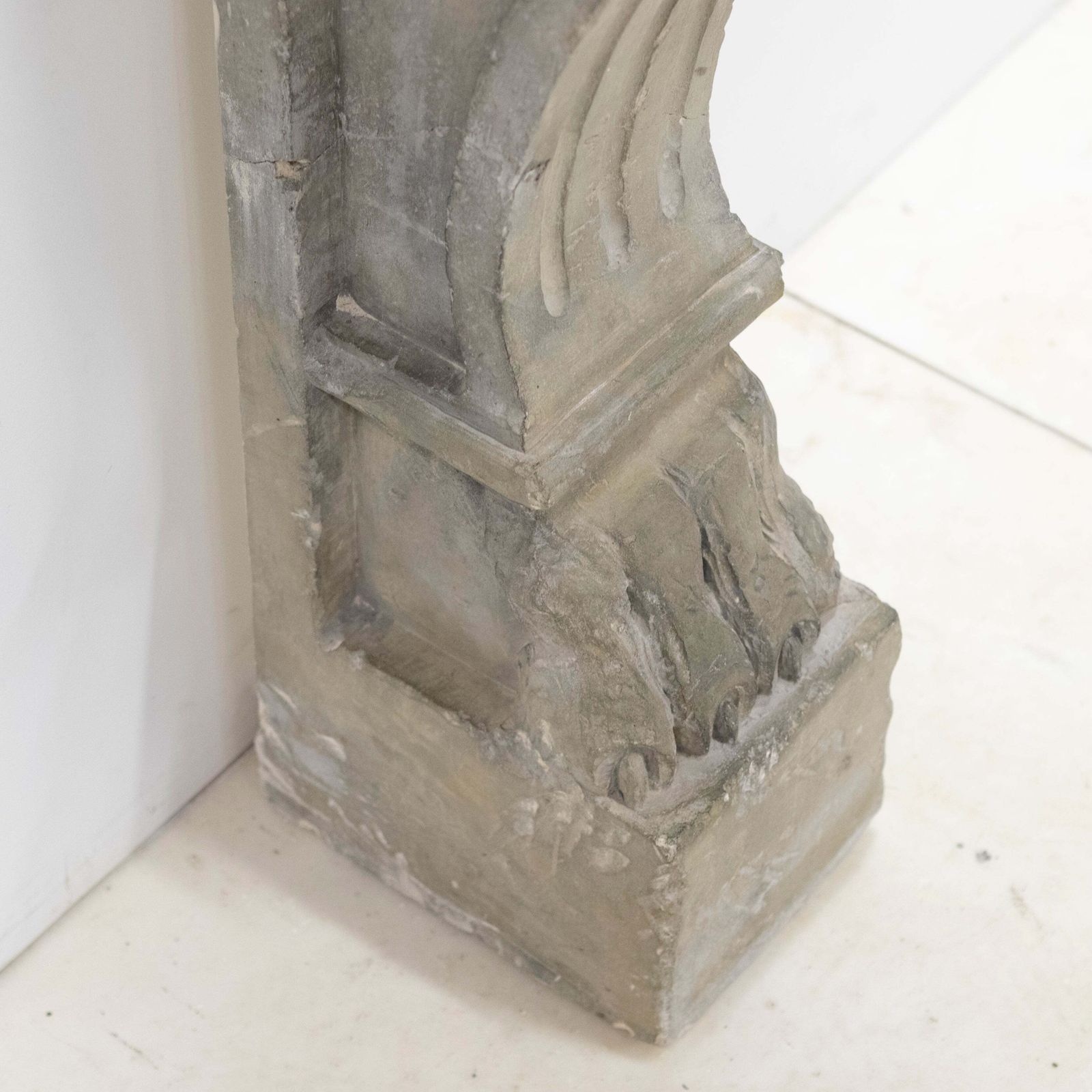 photo buy Ornate Carved Antique Stone Fireplace Surroud
