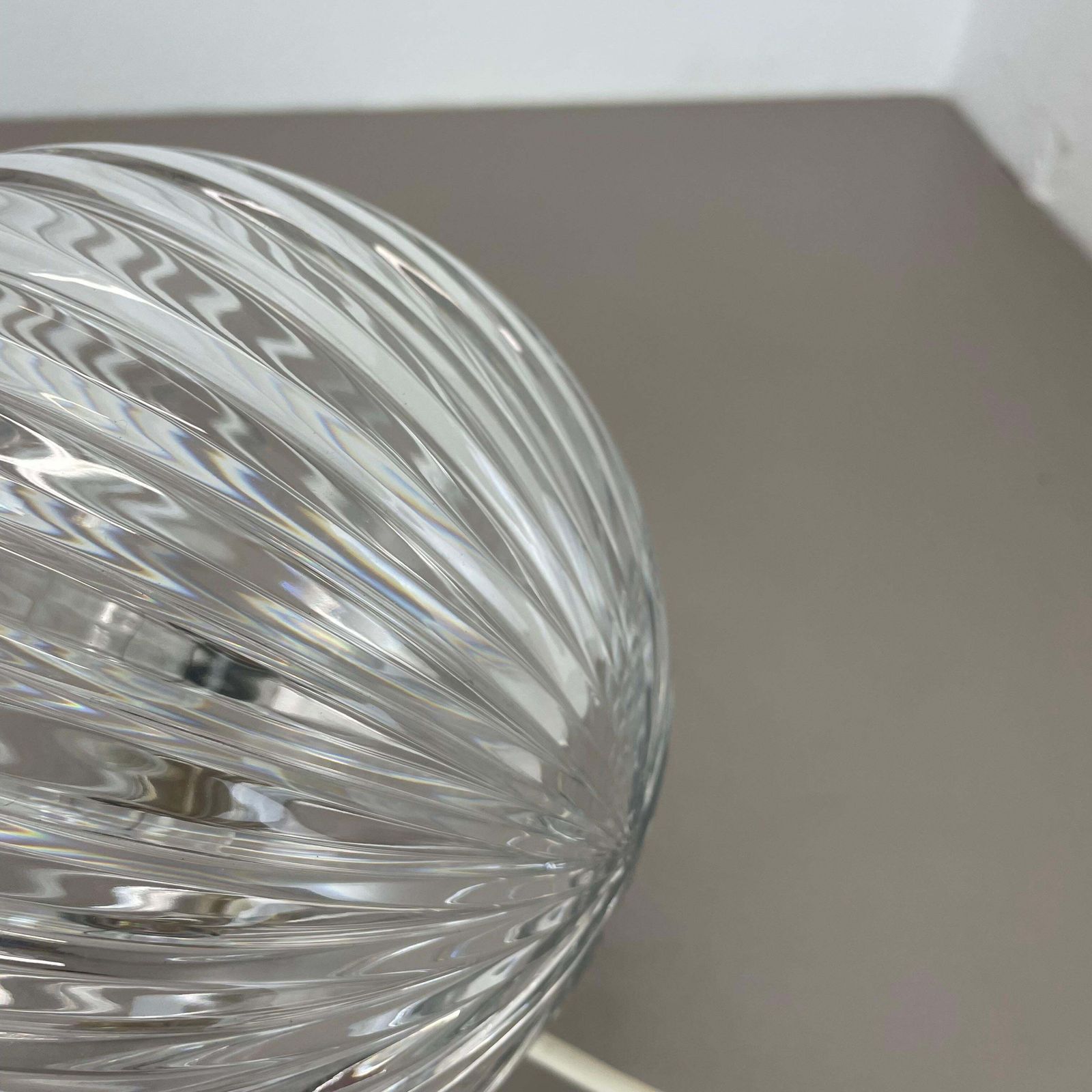 Unique "Ball" Crystal Glass Table Light By Claus Josef Riedel, Austria 1970s photo buy
