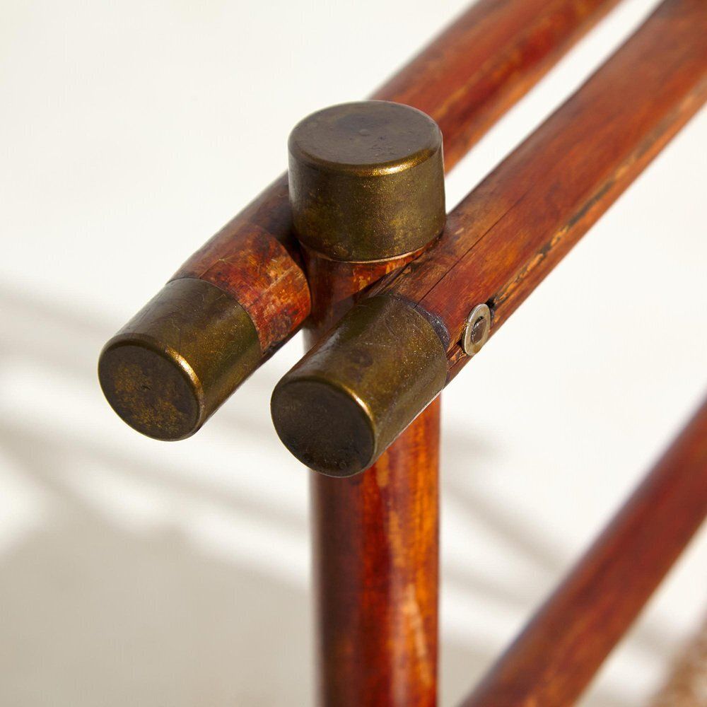 Austrian Bamboo Dining Table And Chairs By J. Kothgassner, 1920s, Set Of 5 photo vintage
