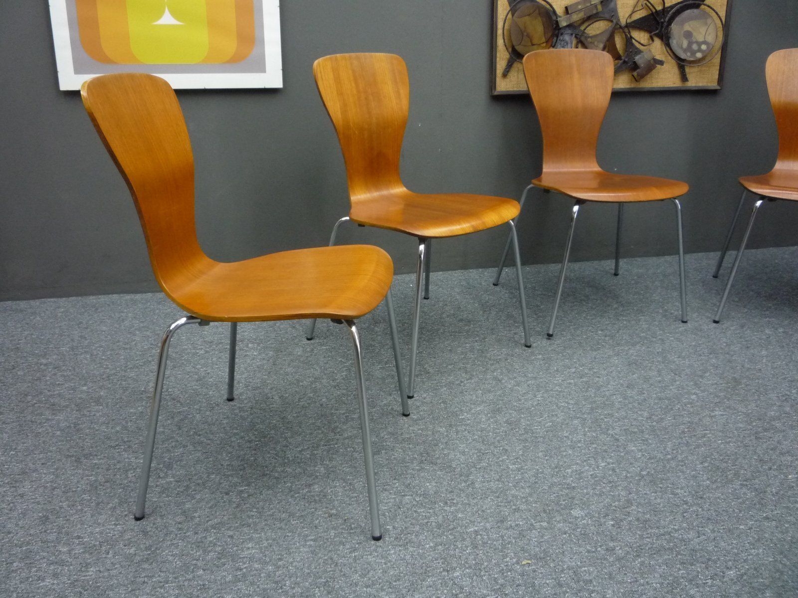 Teak Nikke Dining Chairs By Tapio Wirkkala For Asko, Set Of 6 photo Furniture