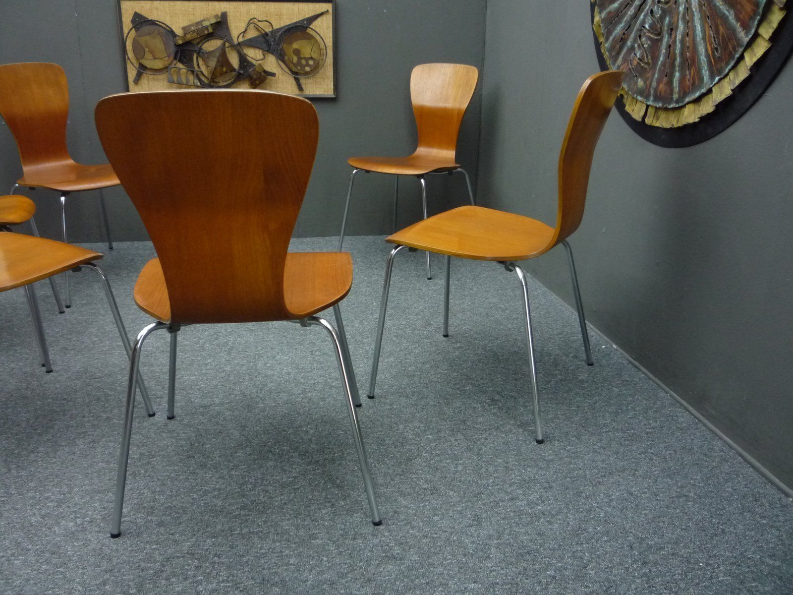 Teak Nikke Dining Chairs By Tapio Wirkkala For Asko, Set Of 6 photo vintage