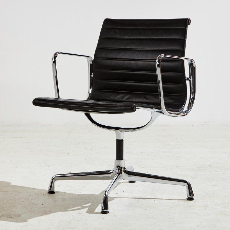 Ea108 Office Swivel Chair By Charles & Ray Eames For Vitra, 2000s photo furniture