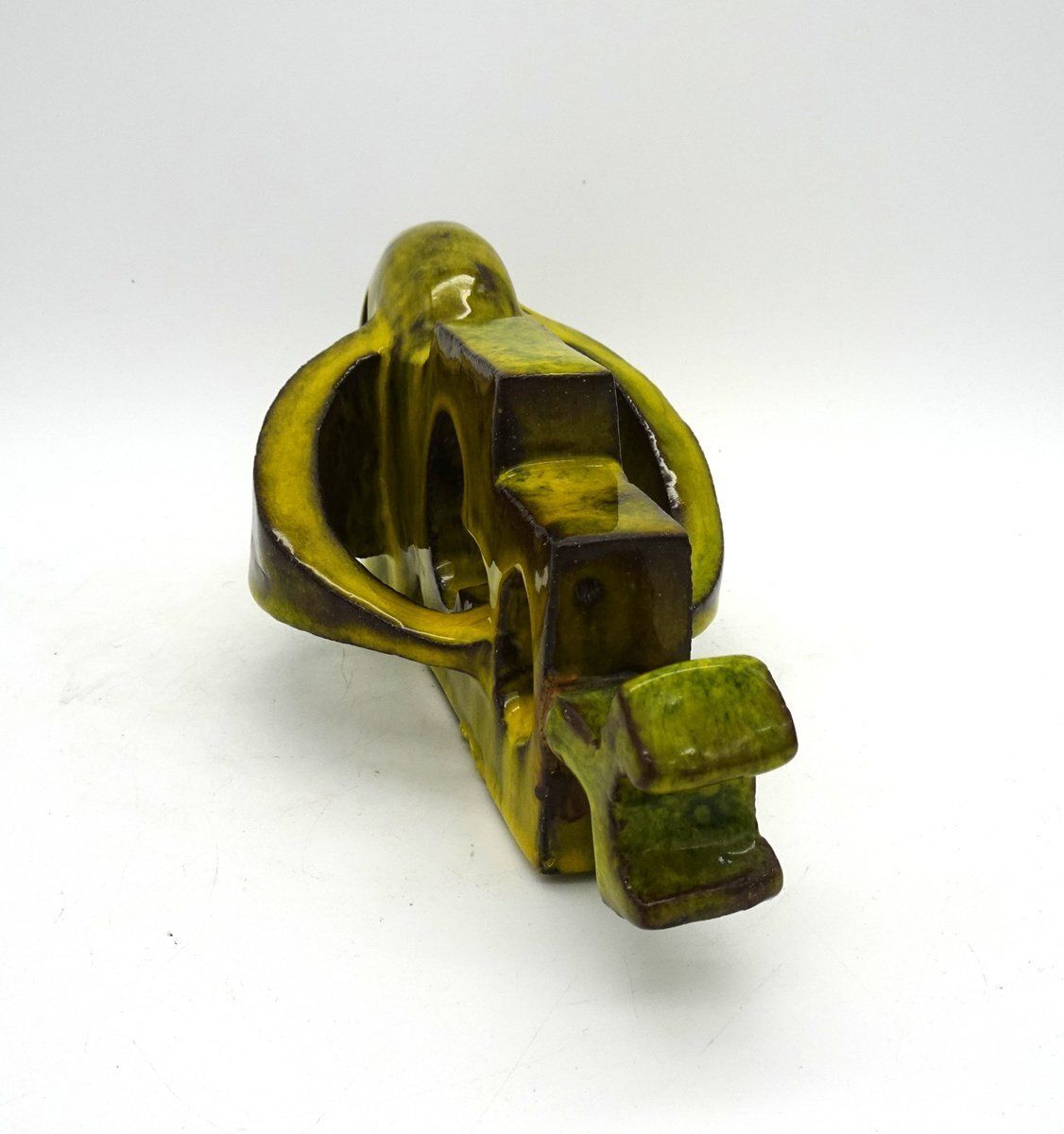 Mid Century Italian Cubist Ceramic Fish Sculpture, 1960s photo 1302.0