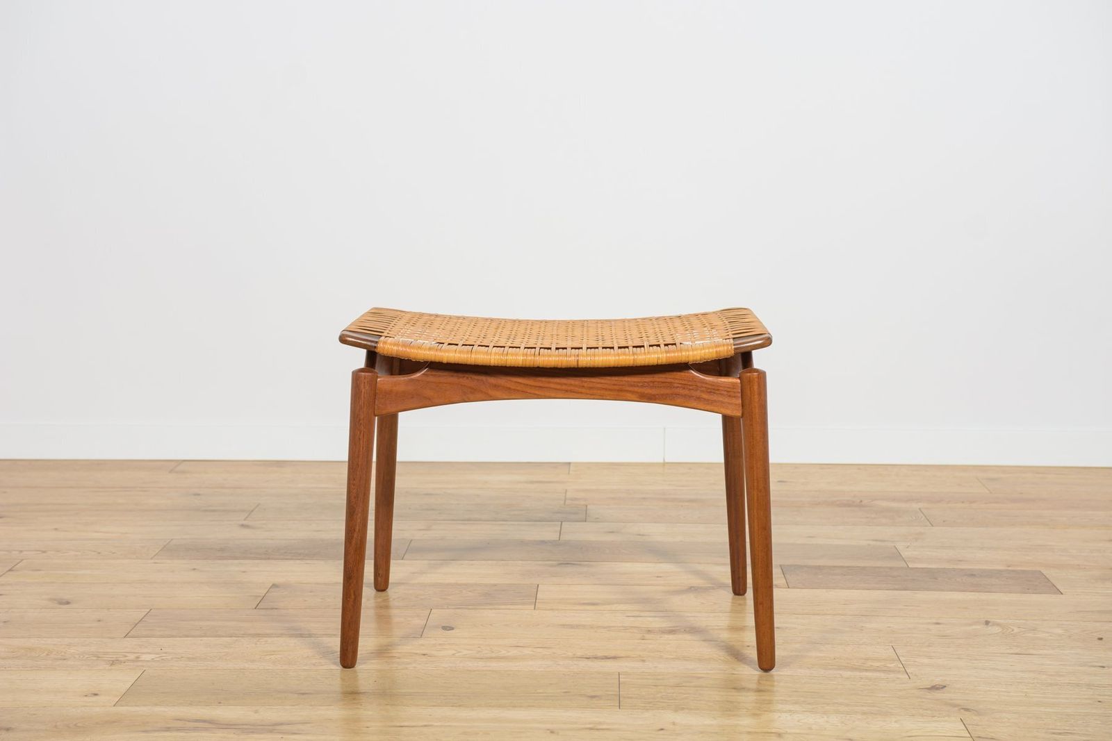 Mid Century Modern Teak Stool By Sigfrid Omann For ølholm Furniture Factory, 1950s photo furniture