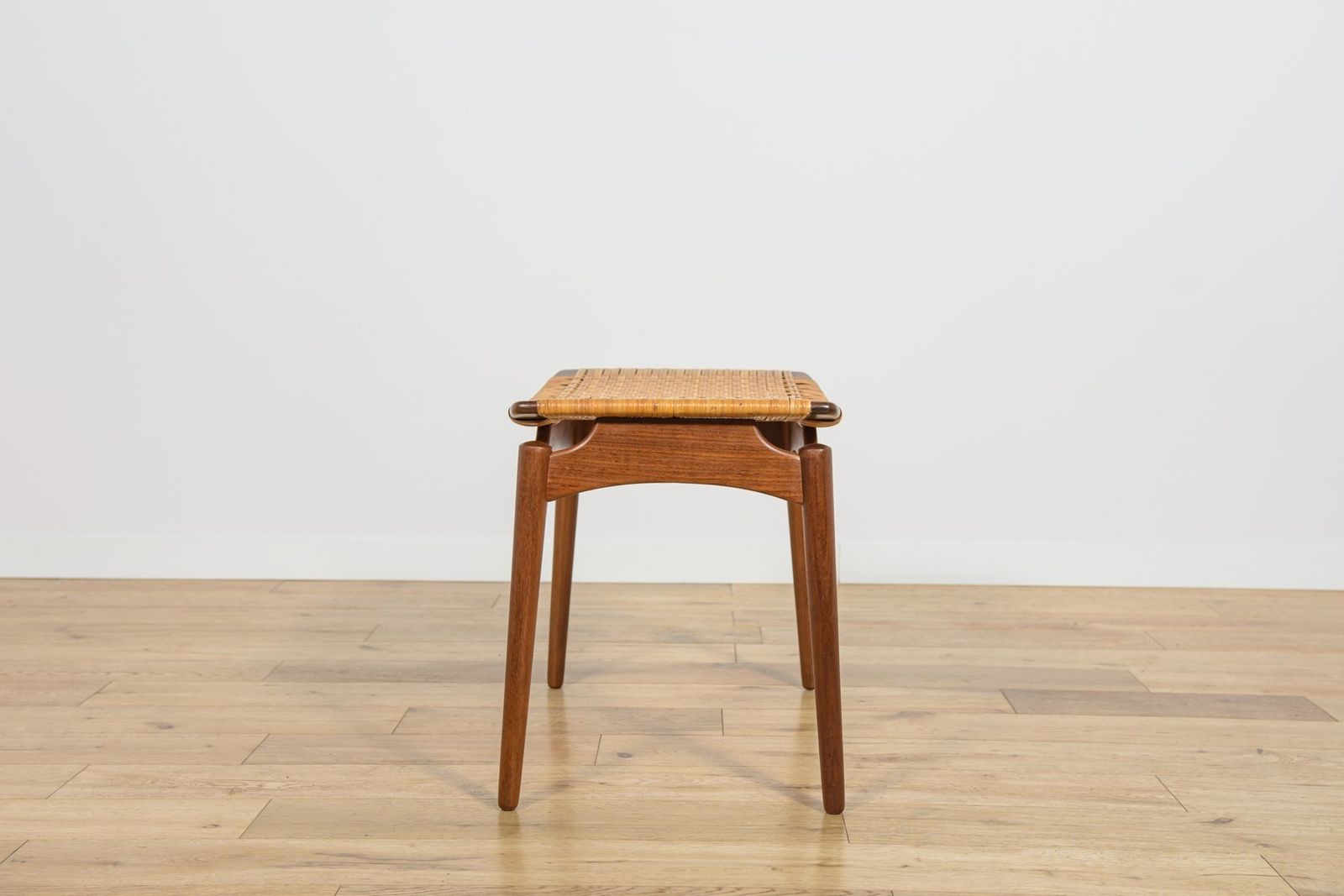 Mid Century Modern Teak Stool By Sigfrid Omann For ølholm Furniture Factory, 1950s photo buy