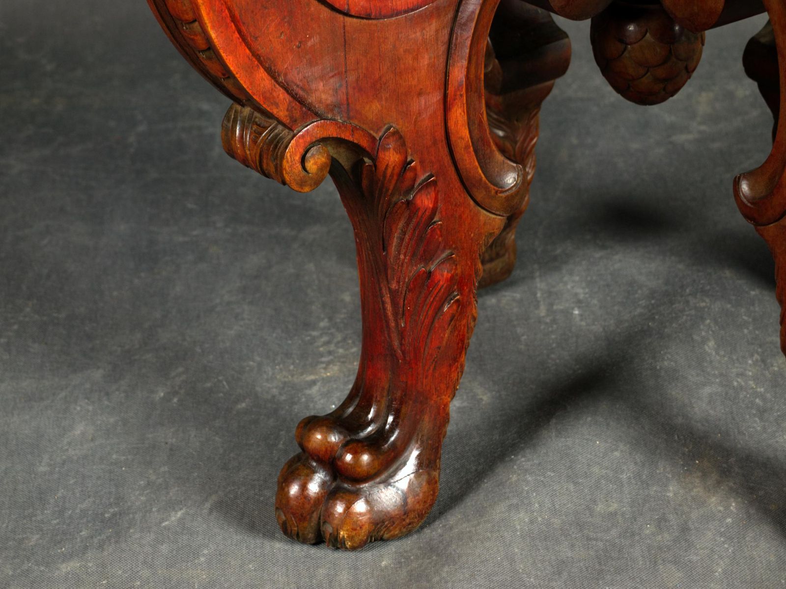 photo for sale Italian Renaissance Revival Walnut Center Table, 19th Century