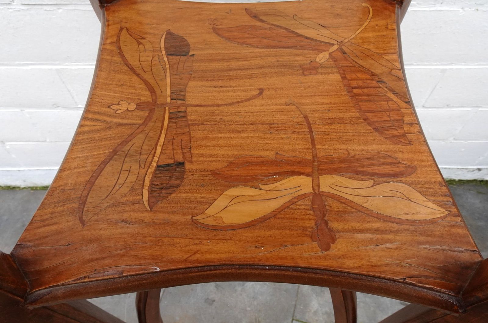 1562.0 Vintage Art Nouveau Galle Style Plant Stand, 1960s photo