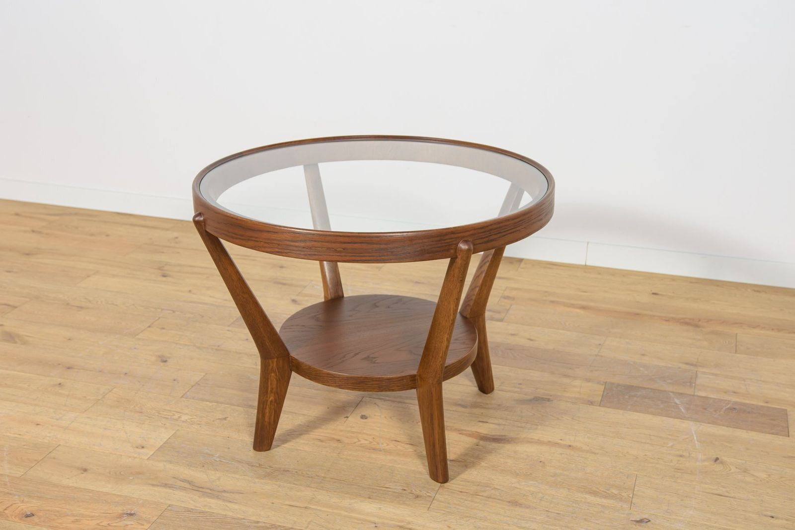Oak & Glass Coffee Table By Karel Kozelka & Antonin Kropacek For Interior Praha, Czechoslovakia, 1940s