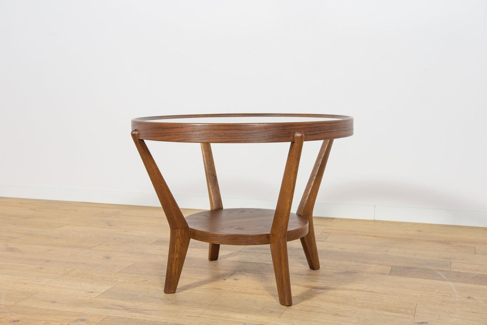 Oak & Glass Coffee Table By Karel Kozelka & Antonin Kropacek For Interior Praha, Czechoslovakia, 1940s photo Furniture