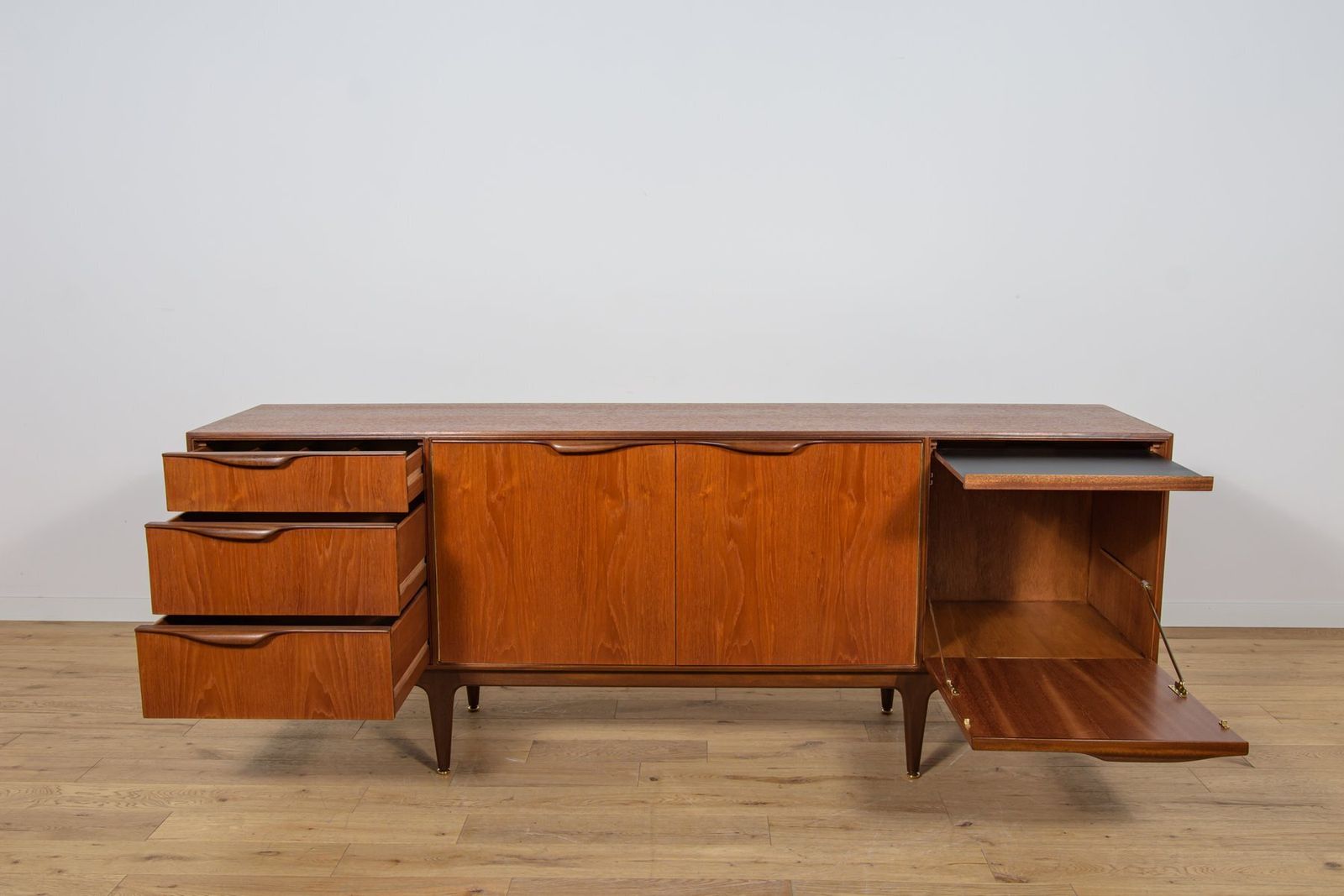 Furniture Mid Century Modern Teak Sideboard By Tom Robertson For McIntosh, United Knigdom, 1960s photo
