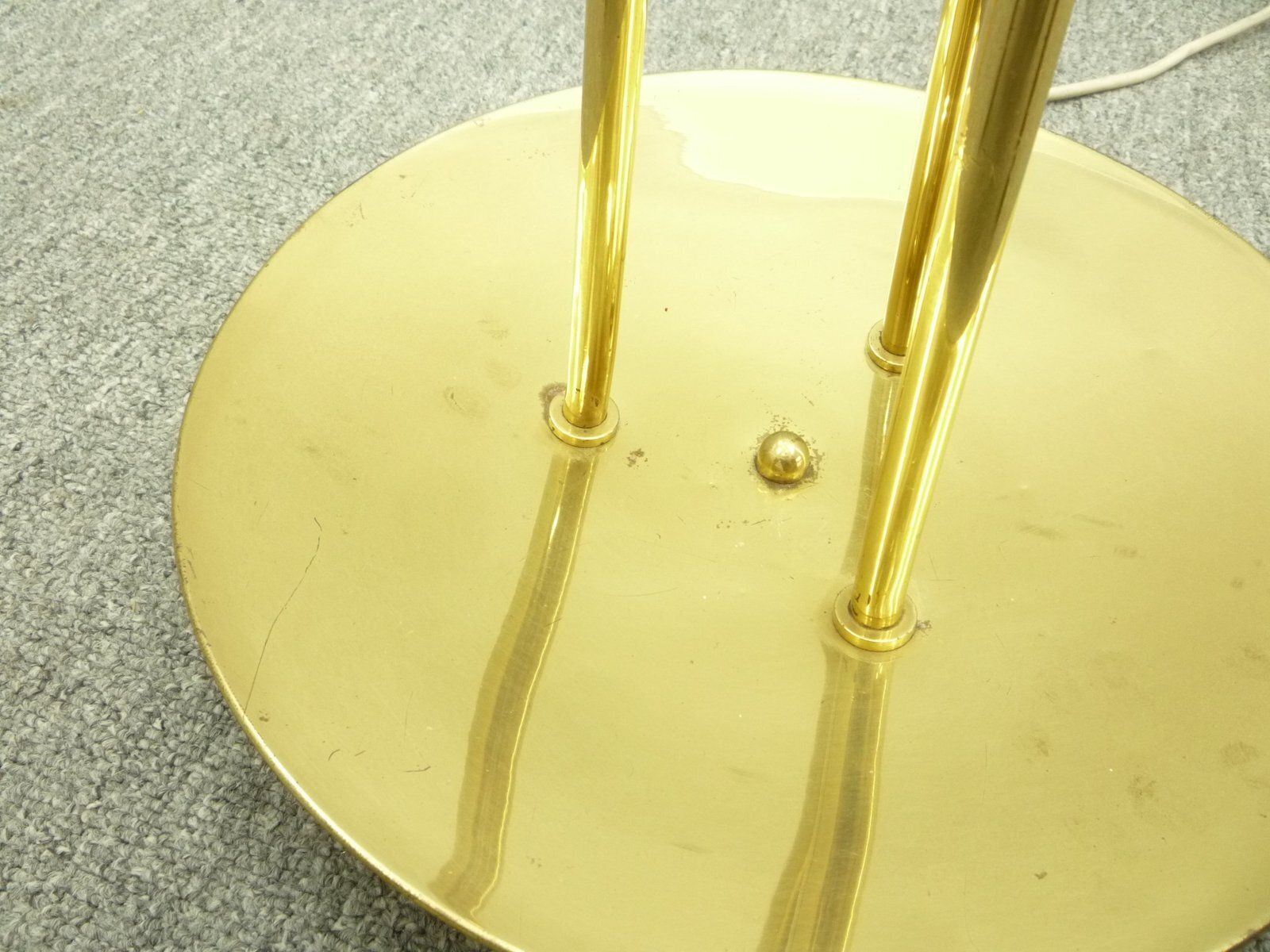 photo for sale Regency Brass Floor Lamp From Deutsche Werkstätten, 1950s