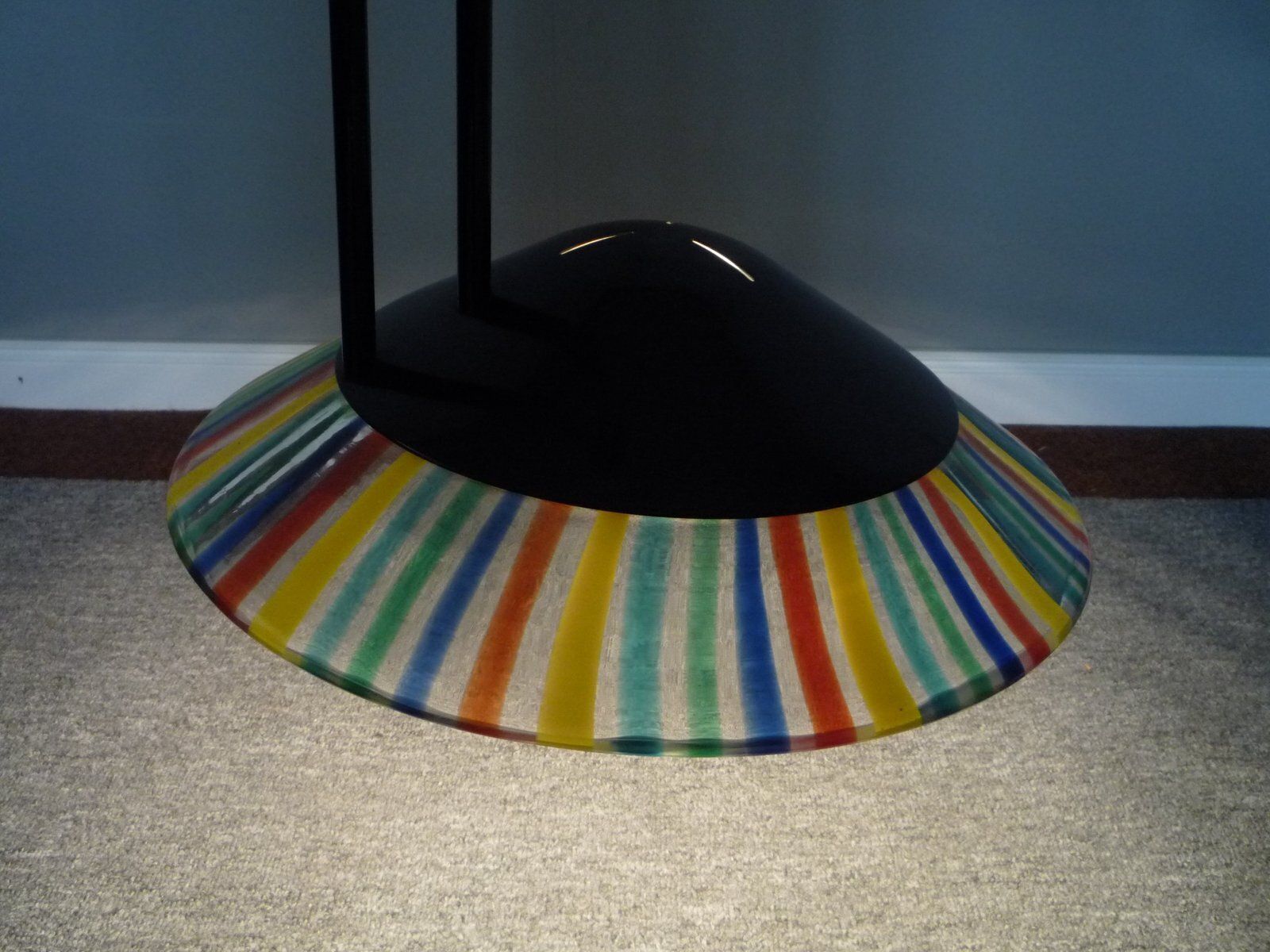 Murano Glass Ceiling Lamp By Mauro Marzollo For I Tre, 1980s photo vinterior