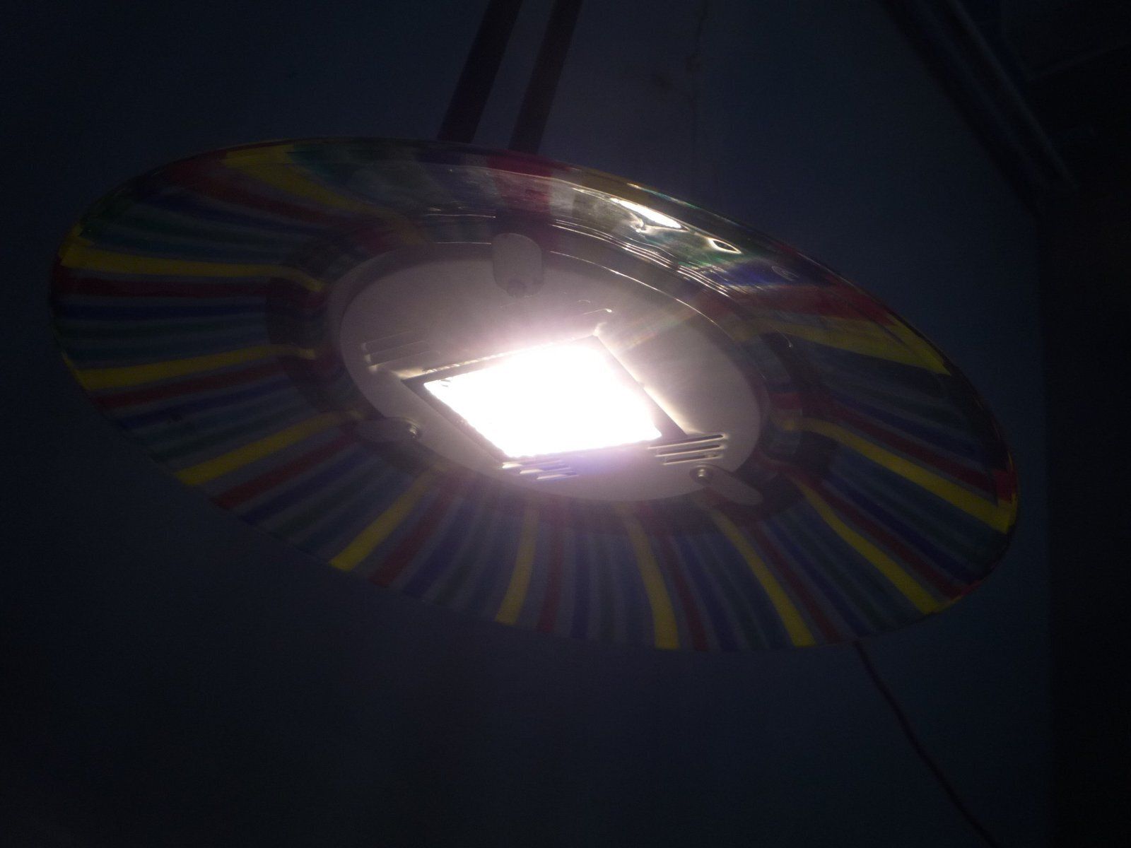 Murano Glass Ceiling Lamp By Mauro Marzollo For I Tre, 1980s photo vintage