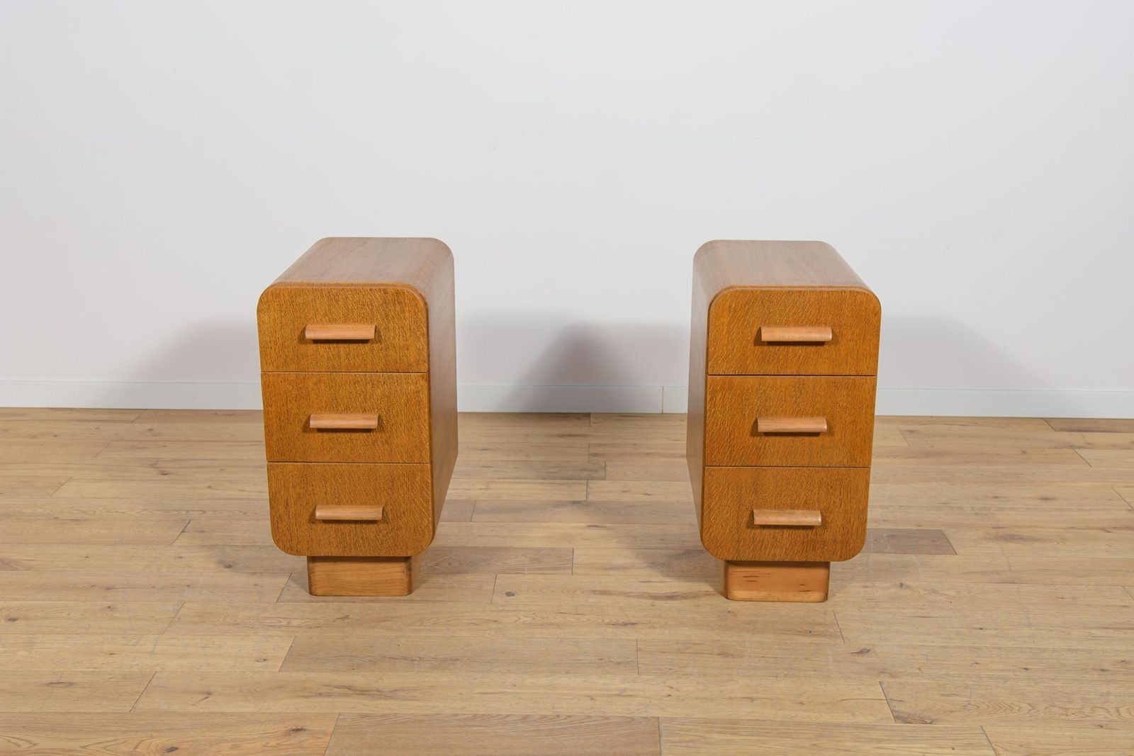 Art Deco Nightstands, Czechoslovakia, 1950s, Set Of 2 photo for sale