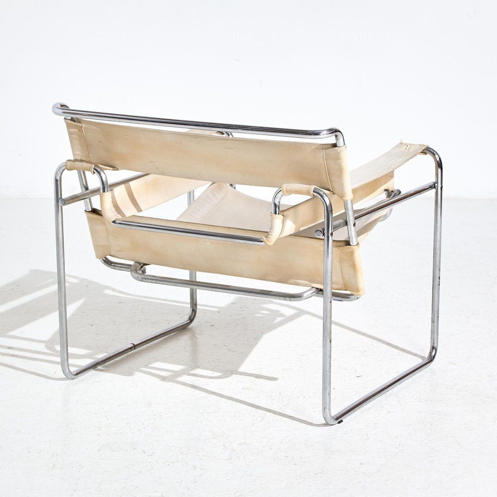Set Of Model B3 Wassily Chairs Attributed To Marcel Breuer For Gavina, 1960s photo for sale