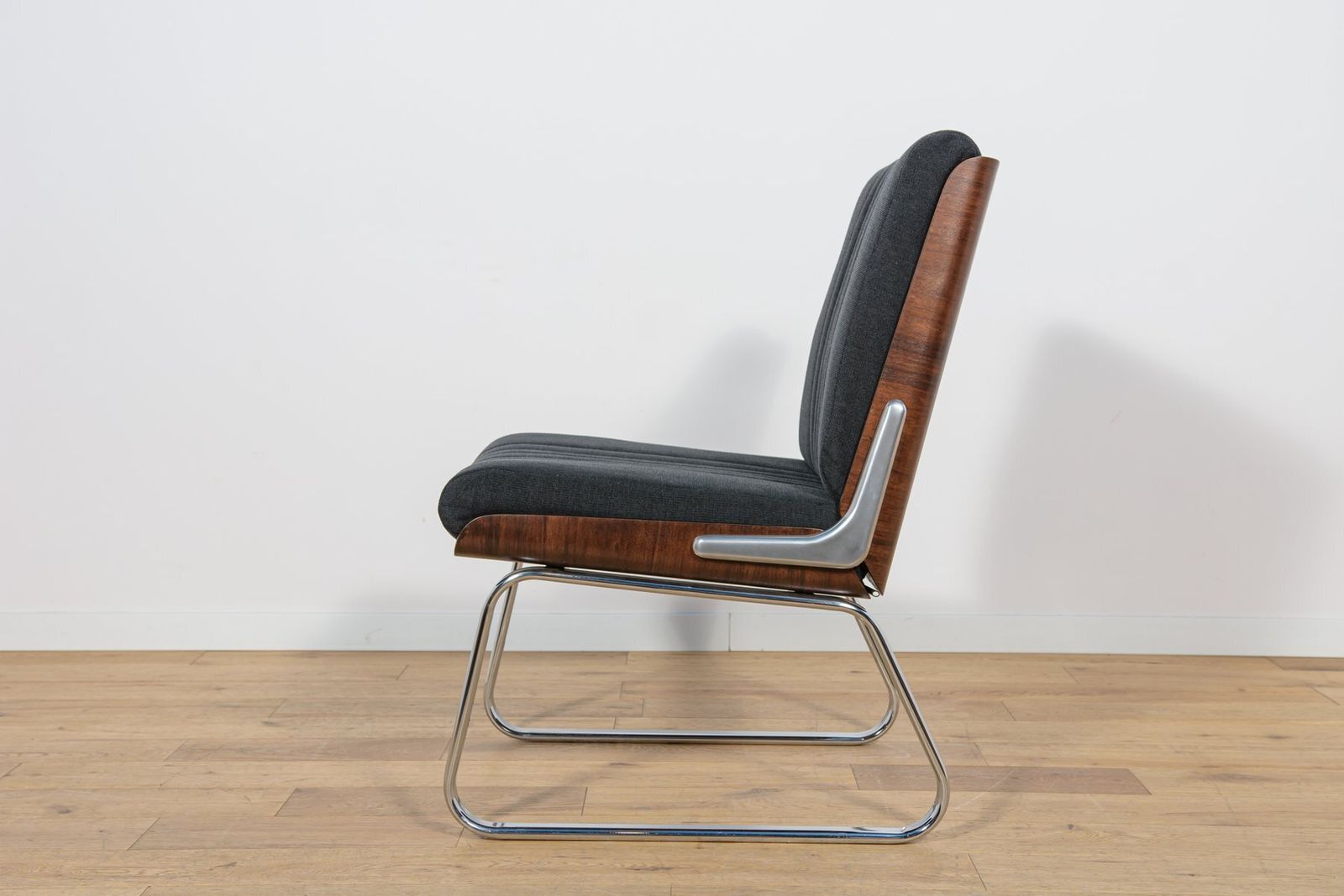 photo furniture Chrome And Rosewood Chairs By Gordon Russell, United Knigdom, 1970s, Set Of 2