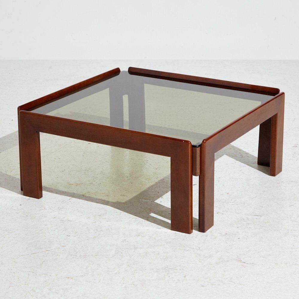 Walnut Coffee Table By Afra & Tobia Scarpa For Cassina, 1960s photo furniture