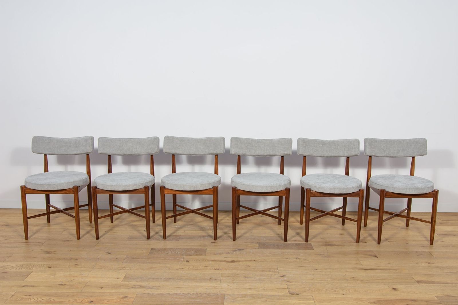 Mid Century Teak Dining Chairs By Ib Kofod Larsen For G Plan, 1960s, Set Of 6 photo for sale