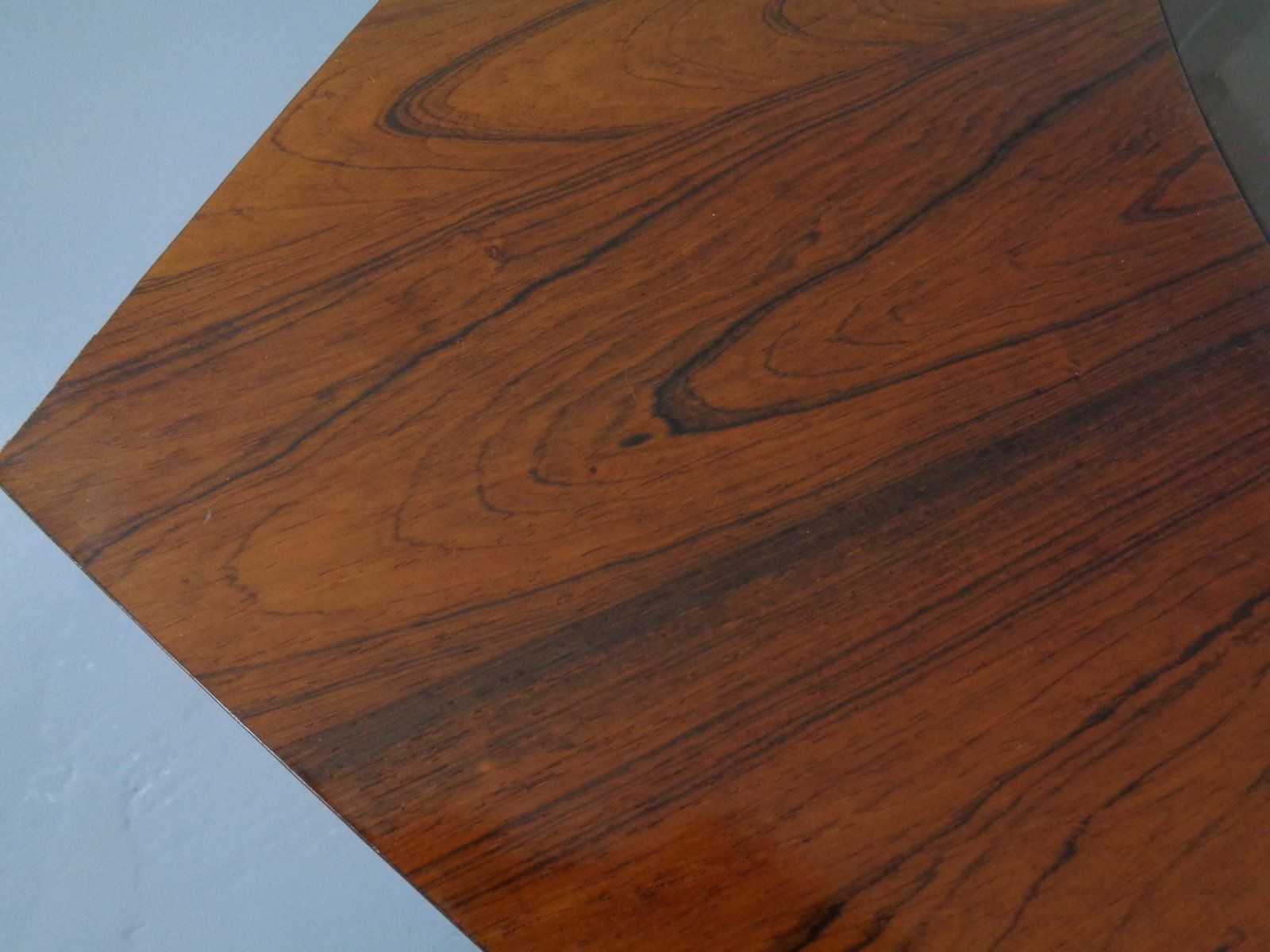 477.0 Vintage Rosewood And Glass Coffee Table, Denmark, 1960s photo