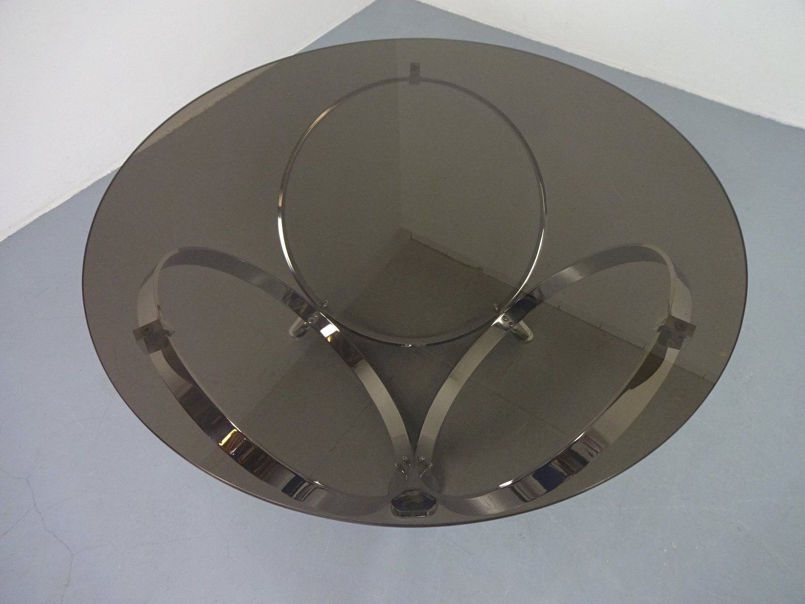 Space Age Glass Coffee Table By Knut Hesterberg For Ronald Schmitt, 1960s photo 1301.0