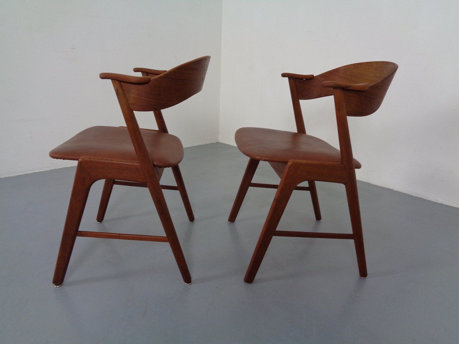 Teak Dining Chairs In Teak By Korup Stolefabrik, Denmark, 1960s, Set Of 2 photo Furniture