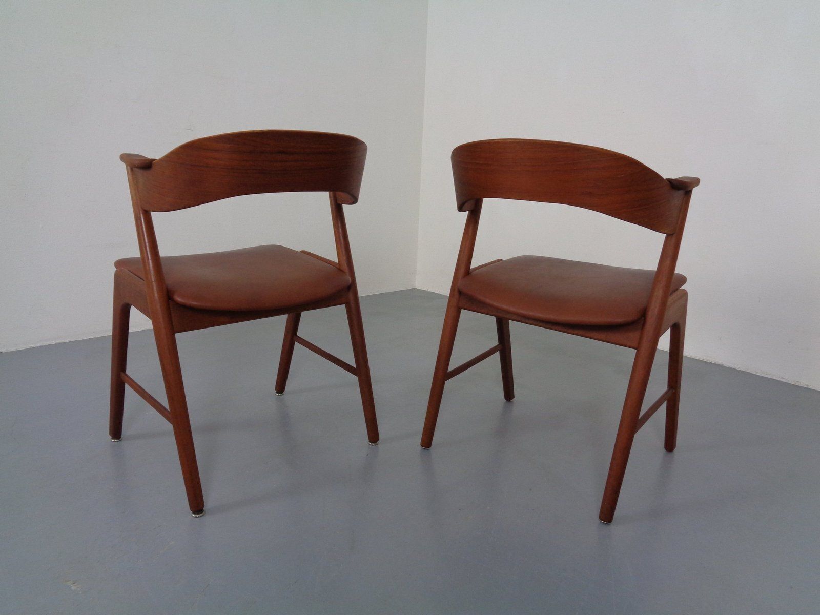 Teak Dining Chairs In Teak By Korup Stolefabrik, Denmark, 1960s, Set Of 2 photo vintage