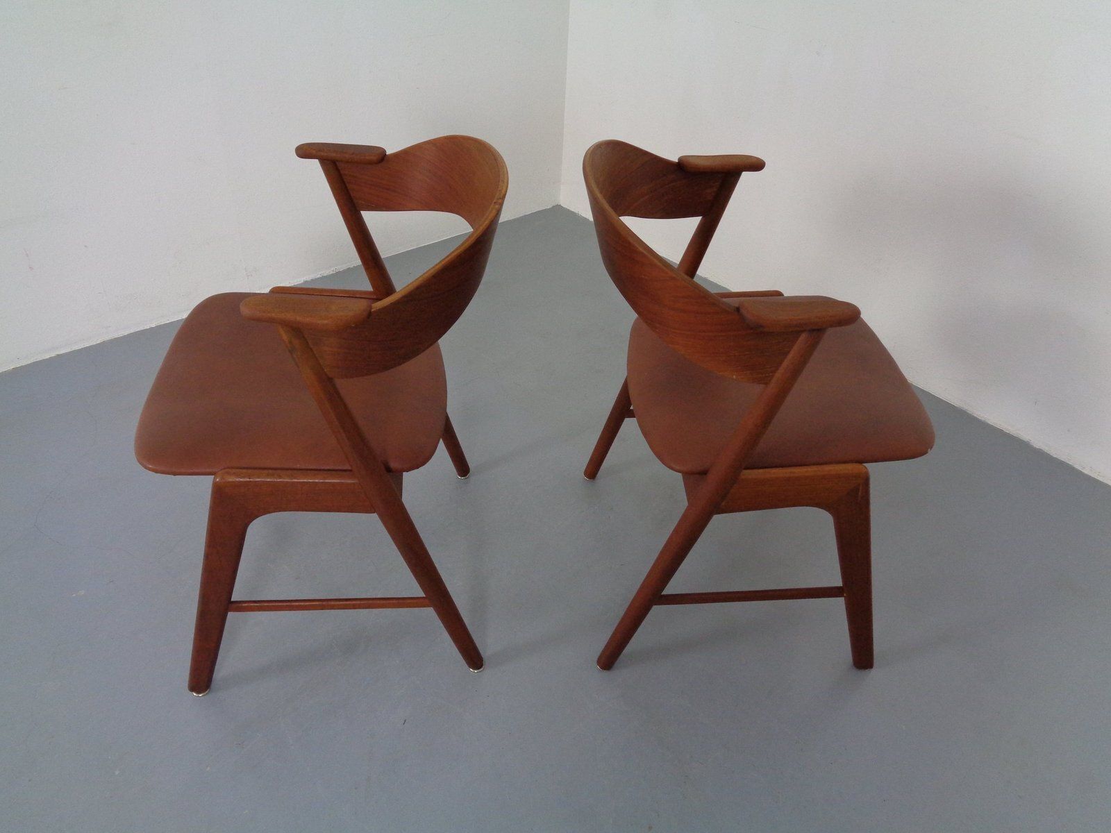 photo for sale Teak Dining Chairs In Teak By Korup Stolefabrik, Denmark, 1960s, Set Of 2