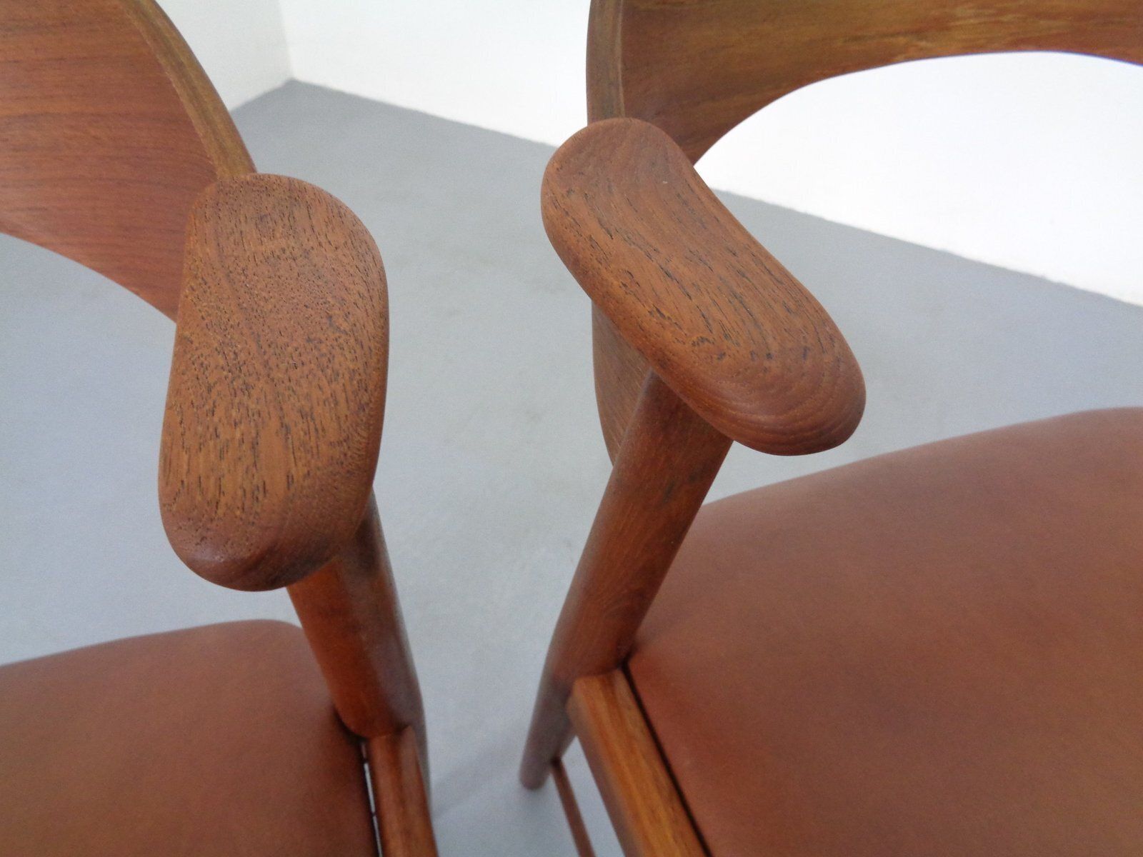 photo vintage Teak Dining Chairs In Teak By Korup Stolefabrik, Denmark, 1960s, Set Of 2